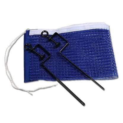 Gym Playing 2 Iron Stand Training Competition Outdoor Replacement Table Tennis Net Set Portable Foldable Sport Supplies(Blue)