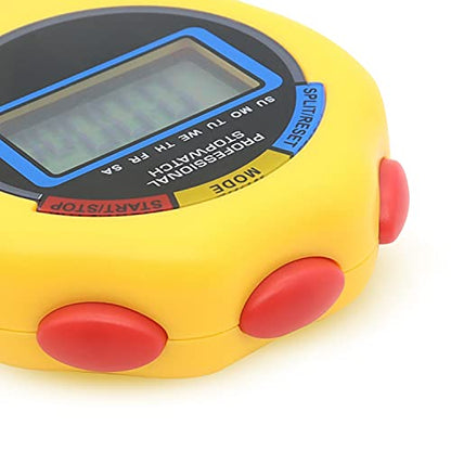 Pgzsy 6 Pack Multi-Function Electronic Digital Sport Stopwatch Timer, Large Display with Date Time and Alarm Function,Suitable for Sports Coaches Fitness Coaches and Referees