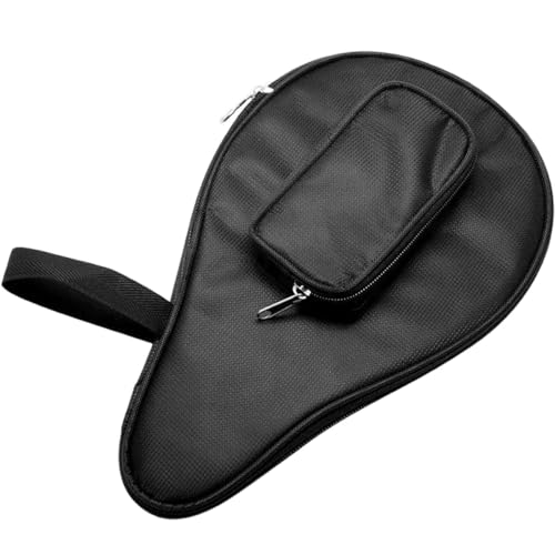 MAGICLULU Table Tennis Paddle Bag Protective Organizing Case with Ball Compartment Black Storage for Ping Pong Racket Players