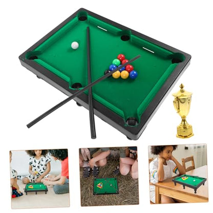 1set Portable Pool Table and Girls Pool Toys Billiards Table Games for Boys and Girls