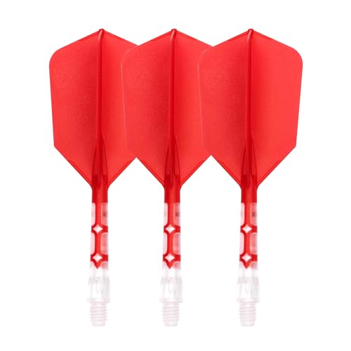 CUESOUL ROST T19 Integrated Dart Shaft and Flight Slim Shape M Size 28mm - color: Red