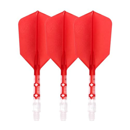 CUESOUL ROST T19 Integrated Dart Shaft and Flight Slim Shape M Size 28mm - color: Red