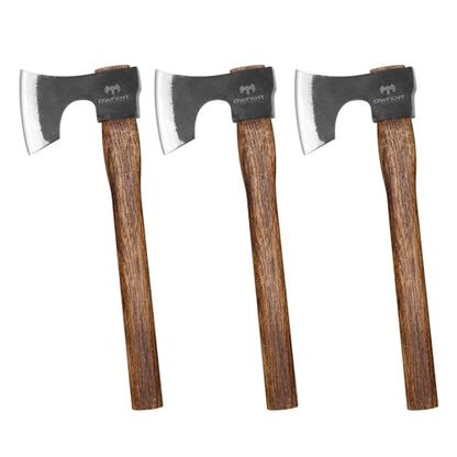 16.5" Throwing Axe, 3 Pack Throwing Axe Set with 1065 High Carbon Steel & Hickory Wood Handle, Perfect for Axe Throwing Games, Competition and Recreation, Ideal Gift for Men (Black) - color: 3 Pack Black