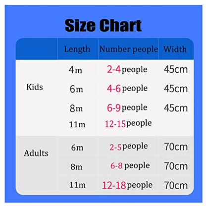 Playing Run Mat Company Team Building Game Props, Children's Adult Game Toys, Kindergarten Fun Games, Home Backyard Lawn Party Game Toys, Exercise Balance Ability (Size : Adults/11m)