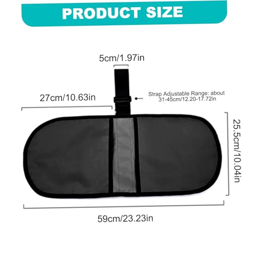 Discus & Shot Put Carrier Bag,Track and Field Bag,Discus Bag with 2 Pocket,Heavy Duty Discus Carrier Tote/Shoulder Discus Bag with Adjustable Strap & Fine Edge, Black