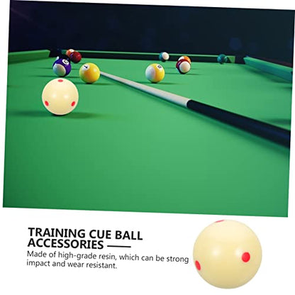 WOONEKY Resin Cue Ball with Dots Pattern for Training High-Grade Billiard Ball for Skill Improvement Durable and Wear-Resistant for Pool Practice