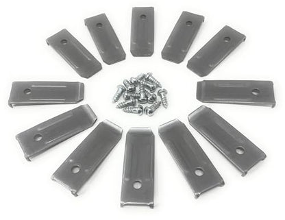 METAL MAGERY Steel Table Leaf Leveler with Screws Table Leaf Leveling Hardware Pack of 12