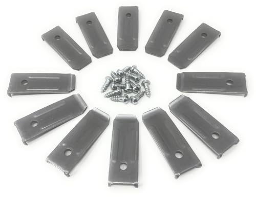 METAL MAGERY Steel Table Leaf Leveler with Screws Table Leaf Leveling Hardware Pack of 12