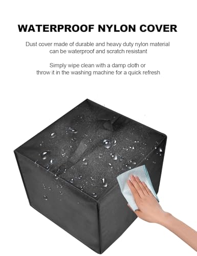 3D Printer Cover Heavy Duty Waterproof Anti-static Nylon Lid for FLASHFORGE Adventurer 5M 3D Printer,3D Printer Universal Protective Case (Black) - color: Black