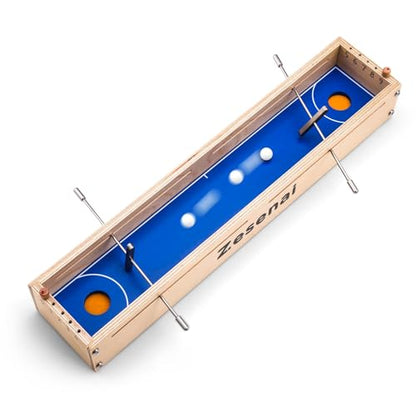 Micro Football – Fast-Paced Mini Foosball Reflex Game for 2 Players, Tabletop Skill Duel with Soccer & Hockey Style Action for Family Game Night and Competitive Play - size: Small