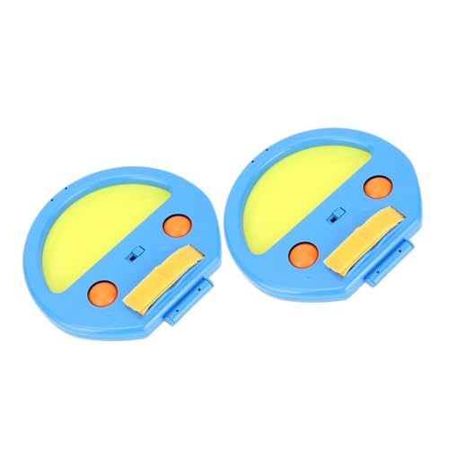 Toss and Catch Ball Set, Hand Exercise Ball Throwing Set, Double Player Outdoor Game with Soft Balls, Ideal for Beach Picnic Party (Blue) - color: Blue