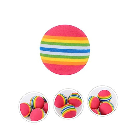 KICHOUSE 25pcs Rainbow Eva Training for Indoor Practice Soft Lightweight Flexible Design Safe for Use Around Furniture and Pets