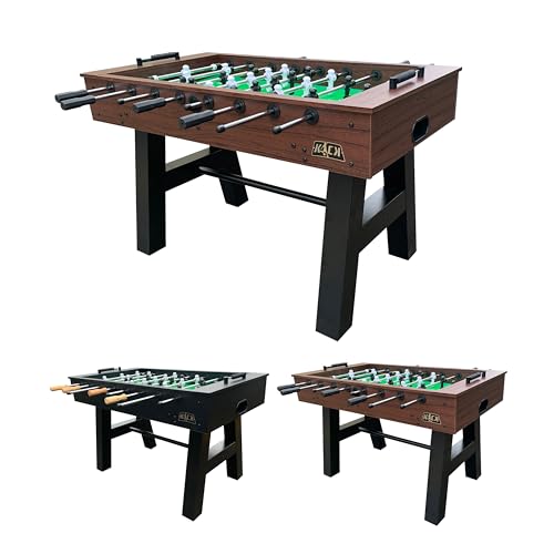 KICK Valkyrie 55" Foosball Table – Professional Full-Size Indoor Game Table - color: Brown