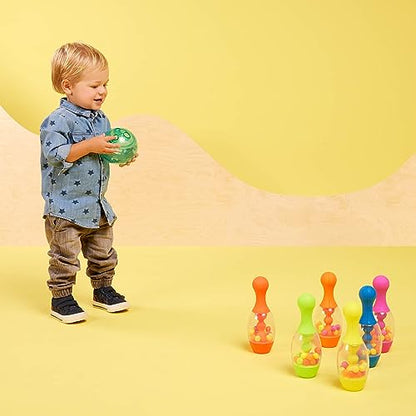 B. toys – Let's Go Bowling! – Sports and Outdoor Fun Playset – Indoor & Outdoor Game – Play Set for Toddlers, Kids – 2+ Years
