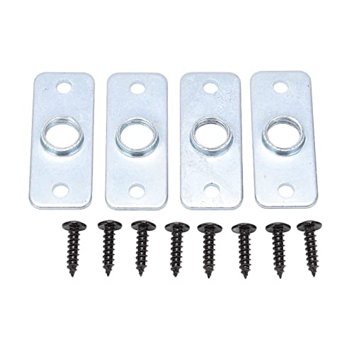 4pcs 5inch Billiard Table Leg Levelers Set, Universal Adjustable Furniture Levelling Feet, Stainless Steel Leveling Feet for Football Table and Pool Table, with 4 Pressure Rings an