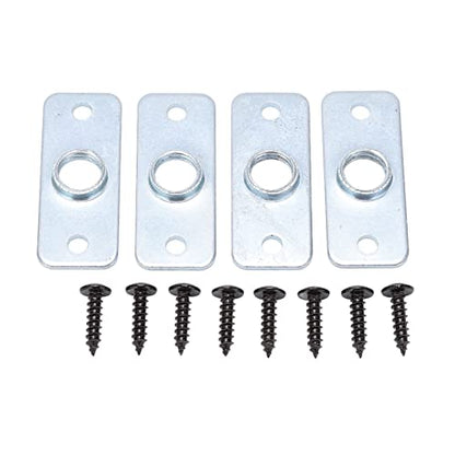 4pcs 5inch Billiard Table Leg Levelers Set, Universal Adjustable Furniture Levelling Feet, Stainless Steel Leveling Feet for Football Table and Pool Table, with 4 Pressure Rings an