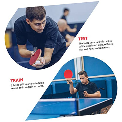 1 Set Bouncy Table Tennis Paddle Set for Outdoor Table Tennis Exercising Durable Racket for Boys Enhances Reflexes Coordination for All Skill Levels
