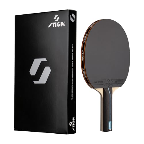 STIGA Banda Allround Future System, 5-Ply Table Tennis Bat, Star Future S Rubber, ITTF Approved, Mid-Level - style: Allround Future Classic - Black, Red