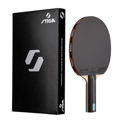 STIGA Banda Allround Future System, 5-Ply Table Tennis Bat, Star Future S Rubber, ITTF Approved, Mid-Level - style: Allround Future Classic - Black, Red