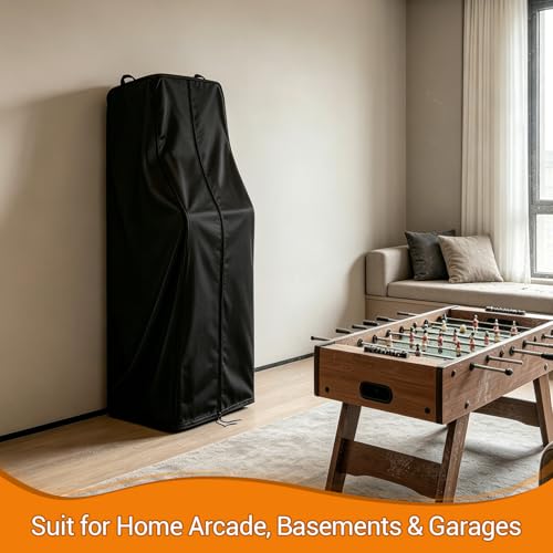 Arcade Machine Cover, Heavy-Duty Waterproof Protection for Pinball & Arcade Cabinets, Fits Most Standard Home Game Machines - size: 19"L x 19"W x 62"H