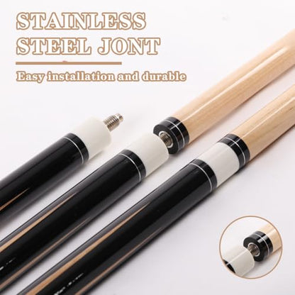 58 inch Canadian Maple Billiard Pool Cue Stick, 13mm 1/2 Maple Billiard Pool Stick, House Bar Pool Table Sticks for Men(Numerous Styles to Choose from) - color: P18