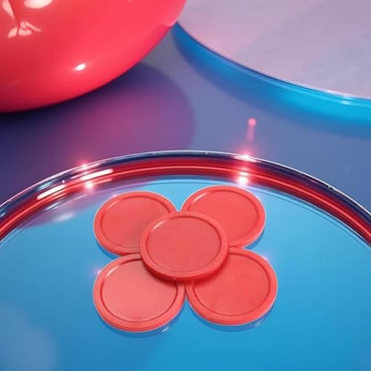 10Pcs Red Mini Air Hockey Table Pucks 50mm Puck Children Table New 2-inch Convenient and Attractive Air Hockey Arcade and Table Games