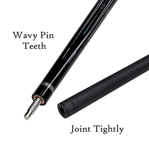 Carbon Fiber Pool Cue,11.8mm/12.5mm Low Deflection Cue Stick,Professional Pool Stick with Case - color: MF4+Extension, size: 11.8mm