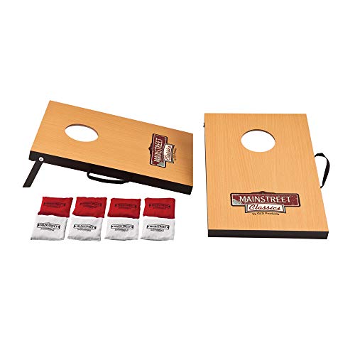 Mainstreet Classics Micro Bean Bag Toss: Travel Sized, (16" x 10.5" Boards) Mini Cornhole Game Set