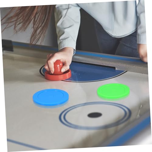 Toddmomy 5pcs Air Hockey Pucks 73mm for Tabletop Games Plastic Replacement Discs Desktop Ice Hockey Accessories for Boys and Girls and Family Fun