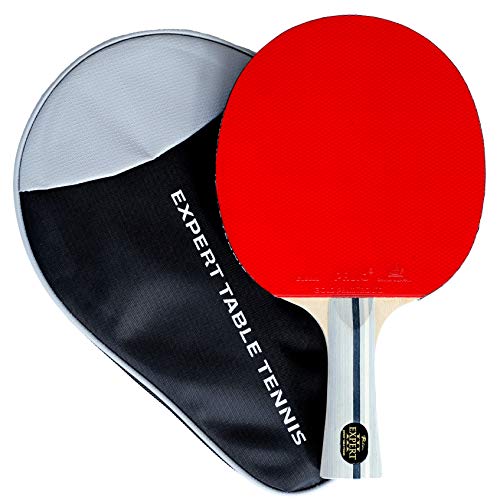 Palio Expert 3.0 Table Tennis Racket & Case | ITTF Approved High-Performance Ping Pong Rackets for Beginners | Maximum Spin & Control - style: Single Bat