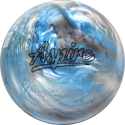 MOTIV Aspire - Bowling Ball, Spare Ball, Straight Ball, Available in 8-15 Pounds - color: Sky/Silver/White Pearl, size: 10 Pounds