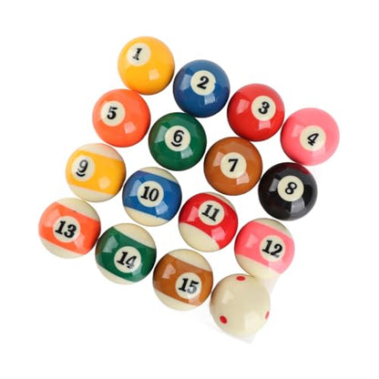 16pcs 57.2mm Standard Billiard Ball Set Professional Small Resin Pool Ball Set