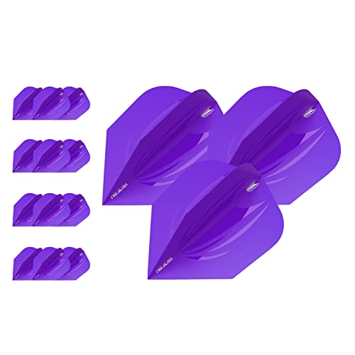 Target Darts 5 x Sets of ID Pro. Ultra Dart Flights - 15 Dart Flights in Total - No. 2/ No. 6 Flight Designs Sizes in 11 Colours - color: Purple, size: No.6