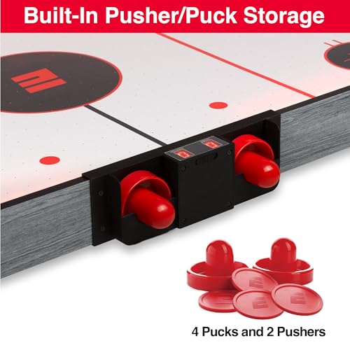 ESPN 50 Inch Jumbo Air Hockey Table with LED Scoring Includes Pucks Paddles