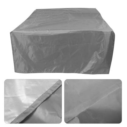Alipis Foosball Table Cover Waterproof Gray 210d Polyester 160x115x50cm Dustproof UV Resistant Table Protector for Indoor Outdoor Game Room