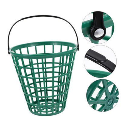 Luxshiny 2pcs Golf Handle Balls Capacity Plastic Golfing Basket for and Outdoor Use - size: 22.00X22.00X12.00CM