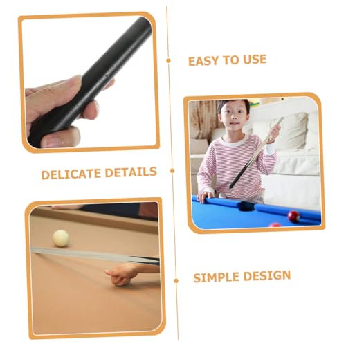Abaodam 2Pcs Short Wooden Pool Cue for Lightweight Billiard Training Stick for Tight Spaces Cue for Young Players Durable Design for Portable Use