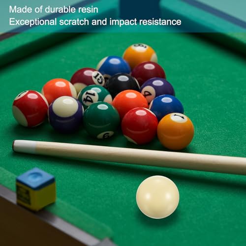 PATIKIL 2-1/4" Billiard Cue Ball, 16 Pack Regulation Size Pool Table Pool Cue Ball Practice Training Balls for Billiard Room Game Room, White