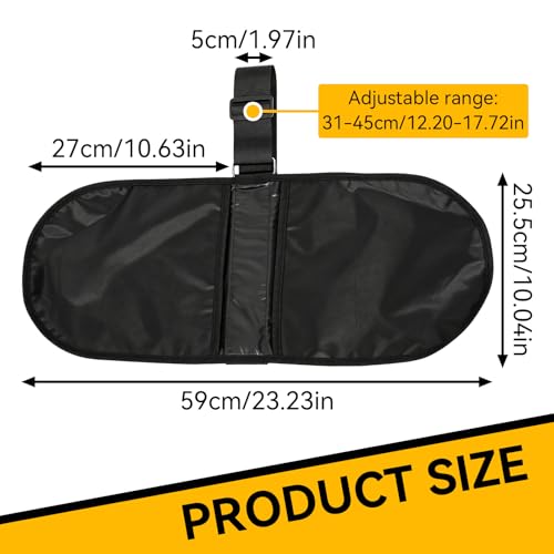 Discus Carrier Bag, Oxford Fabric Water Proof Track Field Equipment Pouch Adjustable Shoulder Throwing Sports Backpack for Men and Women, Holds 2Pcs 2KG Discus - color: Black