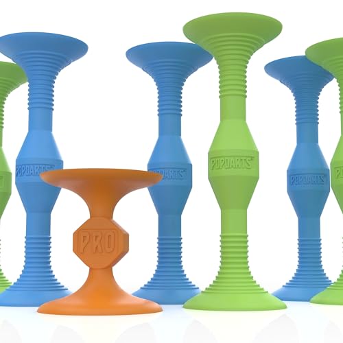 Popdarts Pro Pack (Blue and Green) - Indoor, Outdoor Suction Cup Throwing Game - Competition with a POP - color: Blue,green,orange