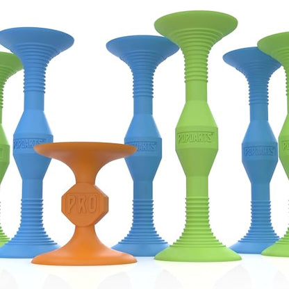 Popdarts Pro Pack (Blue and Green) - Indoor, Outdoor Suction Cup Throwing Game - Competition with a POP - color: Blue,green,orange
