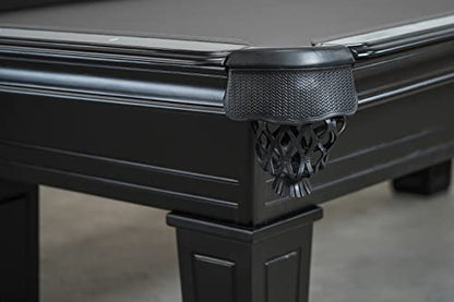 Empire USA - Corona Slate Pool Table W/Premium Billiards Accessories - (7FT and 8FT,Stain Black) - size: 8FT Without Installation