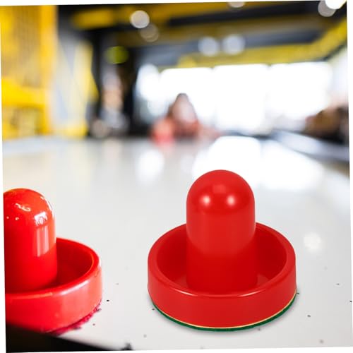 INOOMP 1set Ice Hockey Pucks and Accessories for Game Tables Includes Strikers Push Handles Felt Pads and Pucks Hockey Table Replacement Parts for Competitive Play