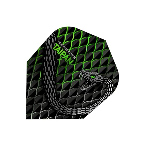 Harrows TAIPAN FLIGHTS | Set of 5 Premium Extra Strong Dart Flights (15 Flights) - color: Green