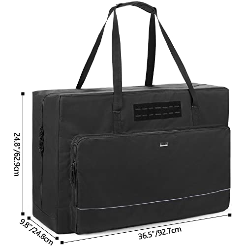 GOBUROS Cornhole Board Carrying Case 3 ft x 2 ft Tailgate Size, Cornhole Carrying Bag with 8 Sandbag Pockets and Sturdy Two-Ways Zipper for Cornhole Games, Only Bag