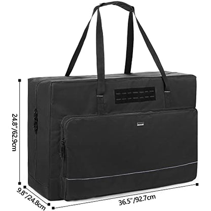 GOBUROS Cornhole Board Carrying Case 3 ft x 2 ft Tailgate Size, Cornhole Carrying Bag with 8 Sandbag Pockets and Sturdy Two-Ways Zipper for Cornhole Games, Only Bag