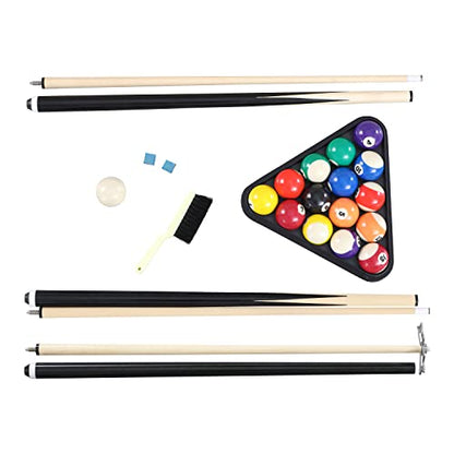 Hathaway Augusta 8 Ft Furniture Pool Table – Includes Cue Sticks, Billiard Balls – Classic Design Perfect for Family, Home, Dining, or Living Room - color: Mahogany Finish