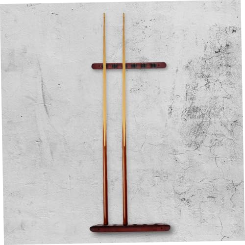 POPETPOP 2pcs Billiard Stick Mount Pool Stick Holder Slots Storage Rack Billiard Supplies - color: Dark Red