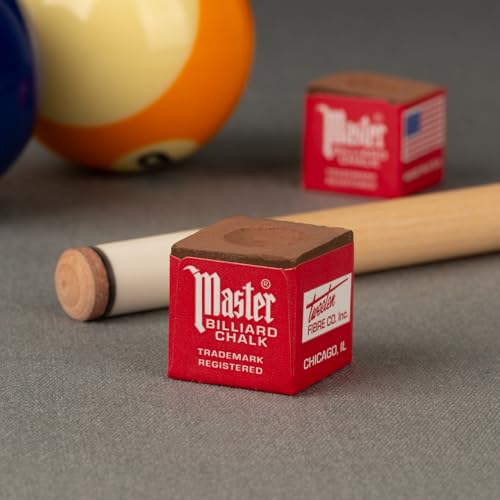 Master Billiard/Pool Cue Chalk Box, 12 Cubes - color: Brown