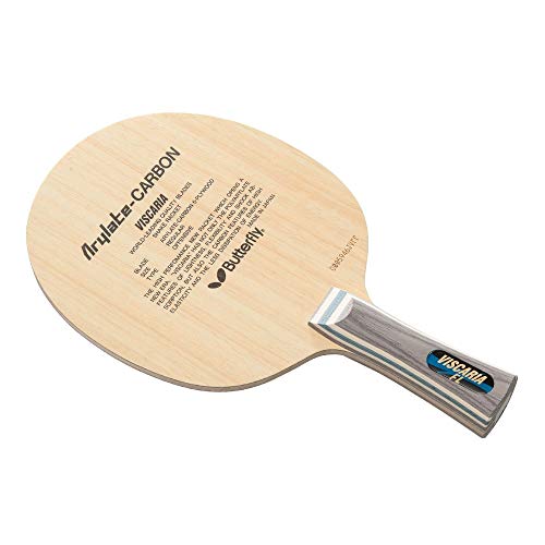 Butterfly Viscaria Pro-Line Ping Pong Racket - Featuring Arylate/Carbon Material & Assembled with Tenergy 05 2.1mm Table Tennis Rubber - ITTF Approved for Tournament Play